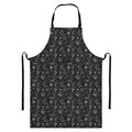 Motorcycle Words Pattern Print Bib Apron With Pocket