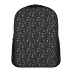 Motorcycle Words Pattern Print Casual Backpack