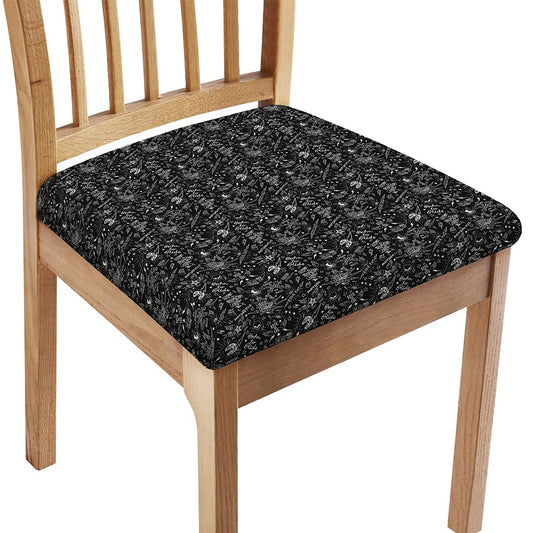 Motorcycle Words Pattern Print Chair Cushion Cover