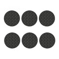Motorcycle Words Pattern Print Coaster Set