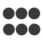 Motorcycle Words Pattern Print Coaster Set