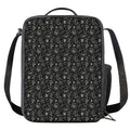 Motorcycle Words Pattern Print Crossbody Lunch Bag