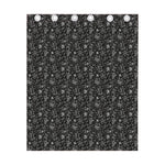 Motorcycle Words Pattern Print Curtain