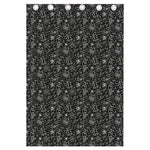 Motorcycle Words Pattern Print Curtain