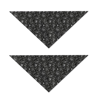 Motorcycle Words Pattern Print Dog Bandana