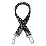 Motorcycle Words Pattern Print Dog Seat Belt