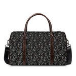Motorcycle Words Pattern Print Duffle Bag