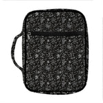 Motorcycle Words Pattern Print Front Pocket Bible Bag