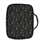 Motorcycle Words Pattern Print Front Pocket Bible Bag