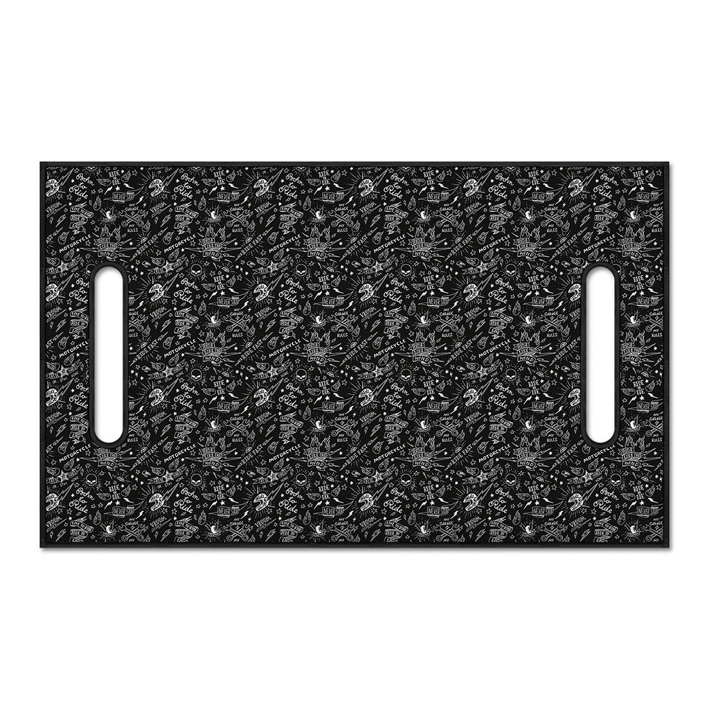 Motorcycle Words Pattern Print Golf Cart Seat Cover