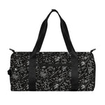 Motorcycle Words Pattern Print Gym Bag