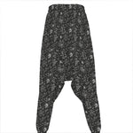 Motorcycle Words Pattern Print Hammer Pants