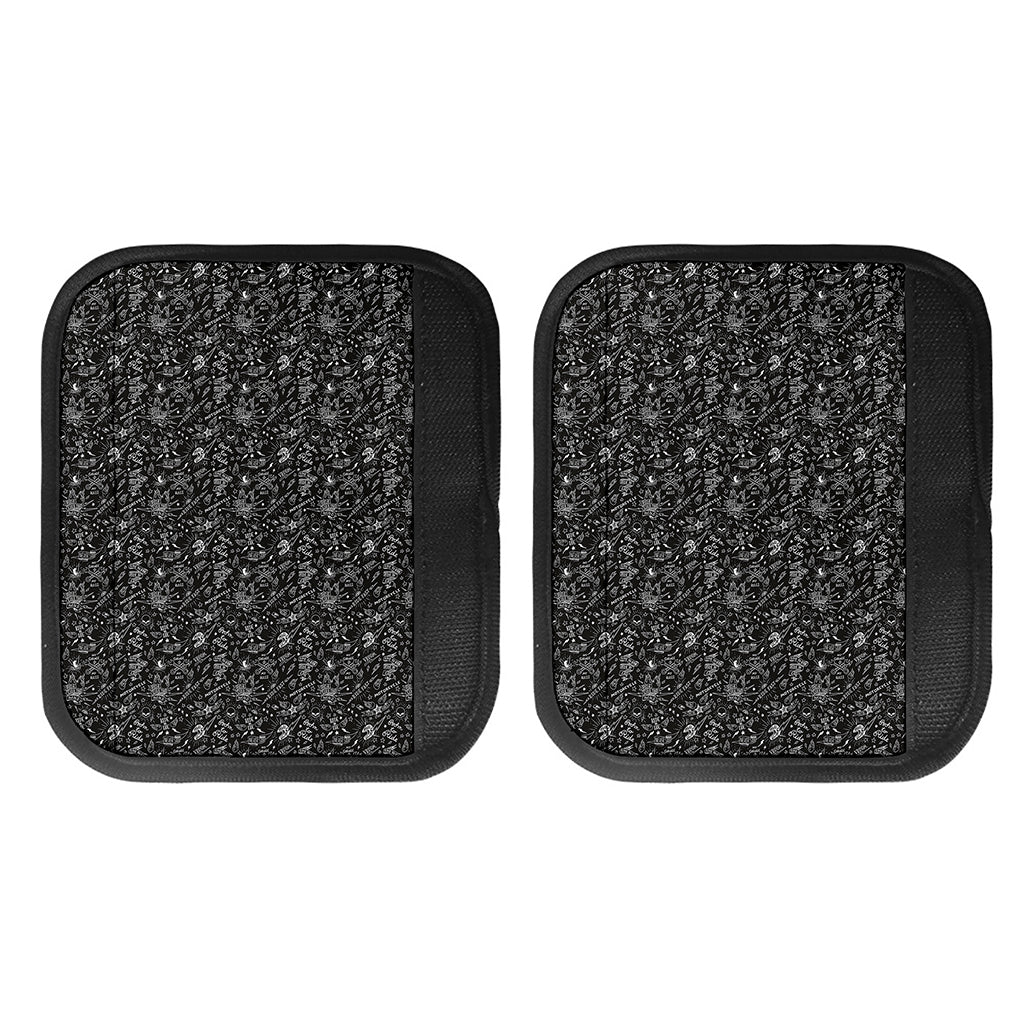 Motorcycle Words Pattern Print Handle Covers