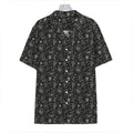 Motorcycle Words Pattern Print Hawaiian Shirt