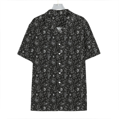 Motorcycle Words Pattern Print Hawaiian Shirt