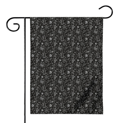 Motorcycle Words Pattern Print House Flag