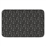 Motorcycle Words Pattern Print Indoor Door Mat