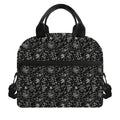 Motorcycle Words Pattern Print Insulated Lunch Bag