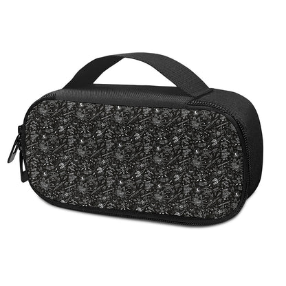 Motorcycle Words Pattern Print Insulin Cooler Travel Case