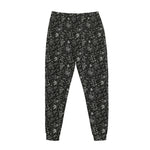 Motorcycle Words Pattern Print Jogger Pants