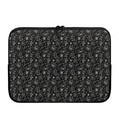 Motorcycle Words Pattern Print Laptop Sleeve
