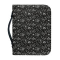 Motorcycle Words Pattern Print Leather Bible Cover