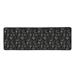 Motorcycle Words Pattern Print Long Kitchen Mat