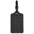 Motorcycle Words Pattern Print Luggage Tag