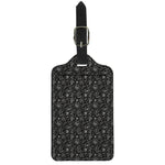 Motorcycle Words Pattern Print Luggage Tag