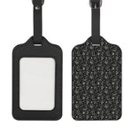 Motorcycle Words Pattern Print Luggage Tag