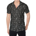 Motorcycle Words Pattern Print Men's Shirt