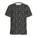 Motorcycle Words Pattern Print Men's Athletic T-Shirt