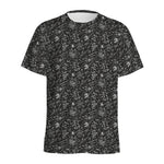 Motorcycle Words Pattern Print Men's Sports T-Shirt