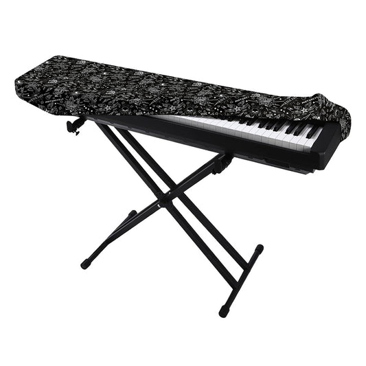 Motorcycle Words Pattern Print Piano Keyboard Cover