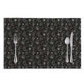 Motorcycle Words Pattern Print Placemat