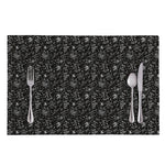 Motorcycle Words Pattern Print Placemat