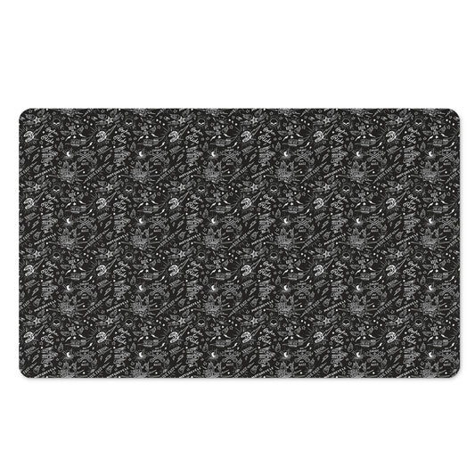 Motorcycle Words Pattern Print Polyester Doormat