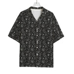 Motorcycle Words Pattern Print Rayon Hawaiian Shirt