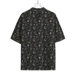 Motorcycle Words Pattern Print Rayon Hawaiian Shirt