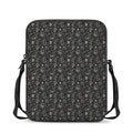 Motorcycle Words Pattern Print Rectangular Crossbody Bag