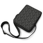 Motorcycle Words Pattern Print Rectangular Crossbody Bag