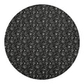 Motorcycle Words Pattern Print Round Blanket