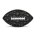 Motorcycle Words Pattern Print Rugby Ball
