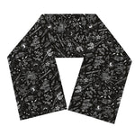 Motorcycle Words Pattern Print Scarf