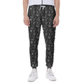 Motorcycle Words Pattern Print Joggers