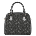 Motorcycle Words Pattern Print Shoulder Handbag