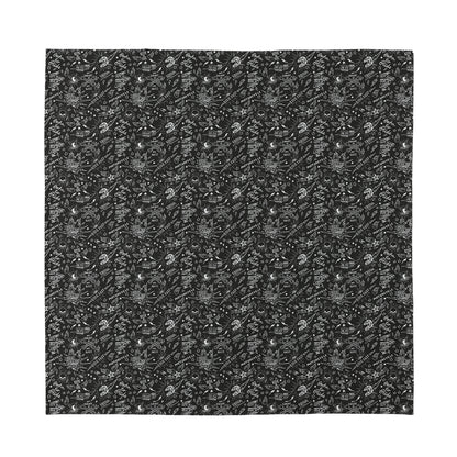 Motorcycle Words Pattern Print Silk Bandana