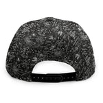 Motorcycle Words Pattern Print Snapback Cap