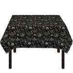 Motorcycle Words Pattern Print Tablecloth