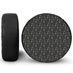 Motorcycle Words Pattern Print Tire Cover